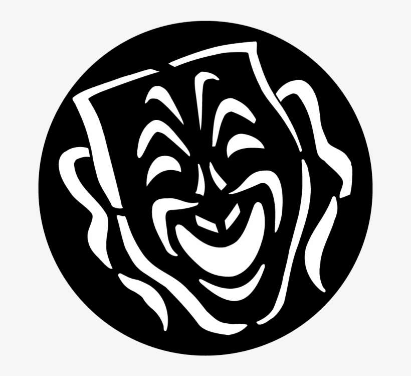 Mask Comedy - Theatre Mask Gobo, transparent png download