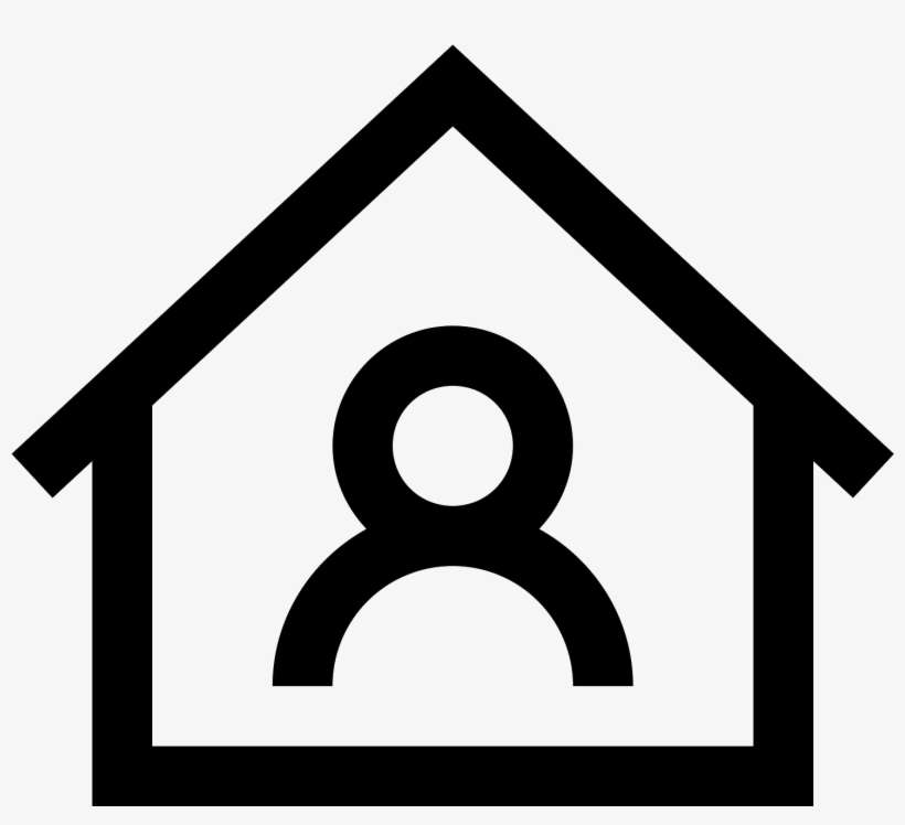 Persona En Casa Icon - Home Clipart Png, transparent png download