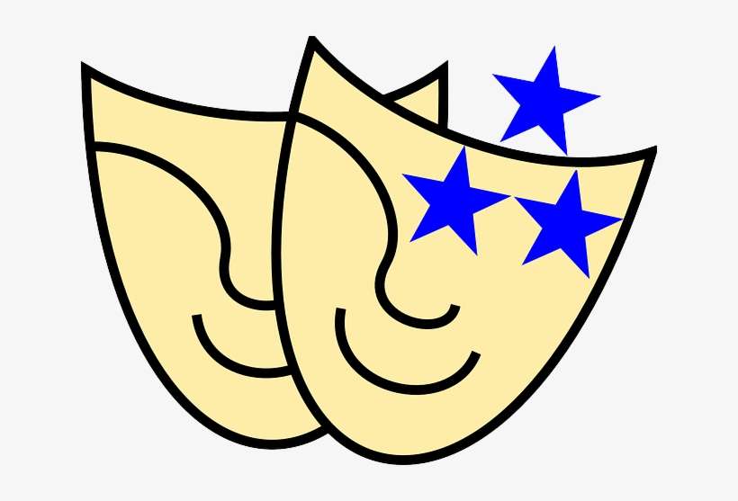 Theatre, Sock And Buskin, Tragedy Comedy, Masks, Acting - Theme Clipart, transparent png download