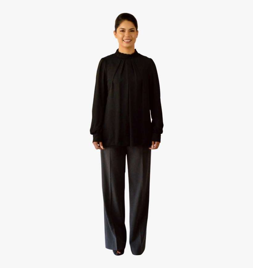 Lace Neck Blouse By Vertigo Paris - Jumpsuit, transparent png download