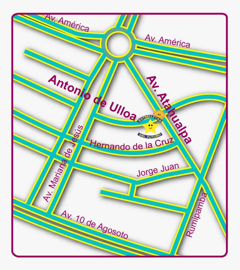 C - D - I - Estrellitas Del Futuro - Quito - Ecuador - Map, transparent png download