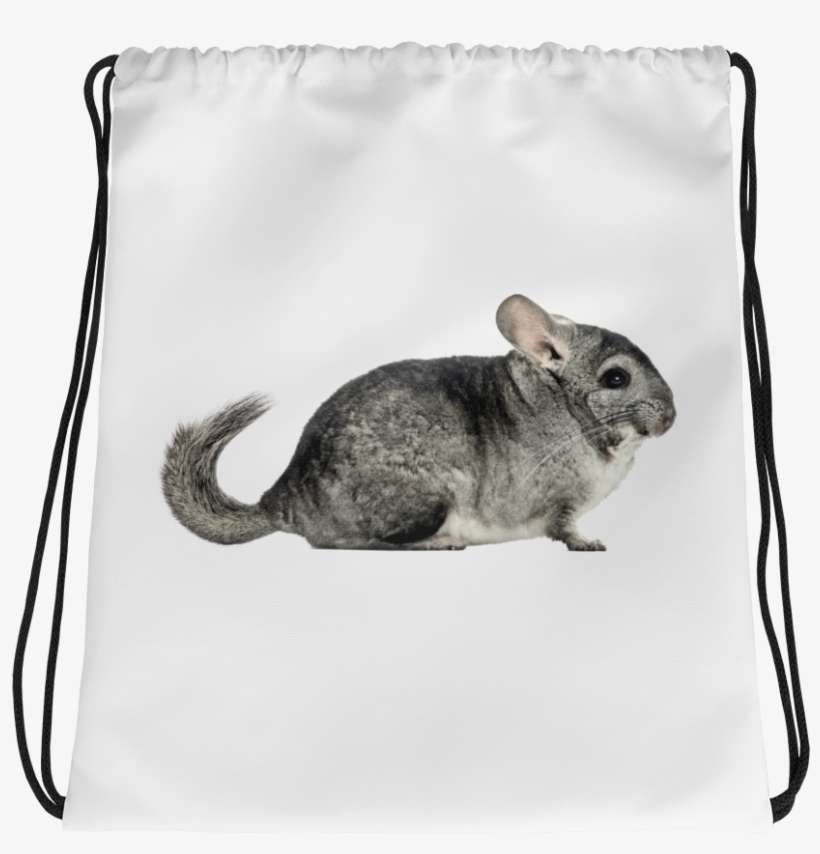 Chinchilla Print Drawstring Bag - Drawstring Bag, transparent png download