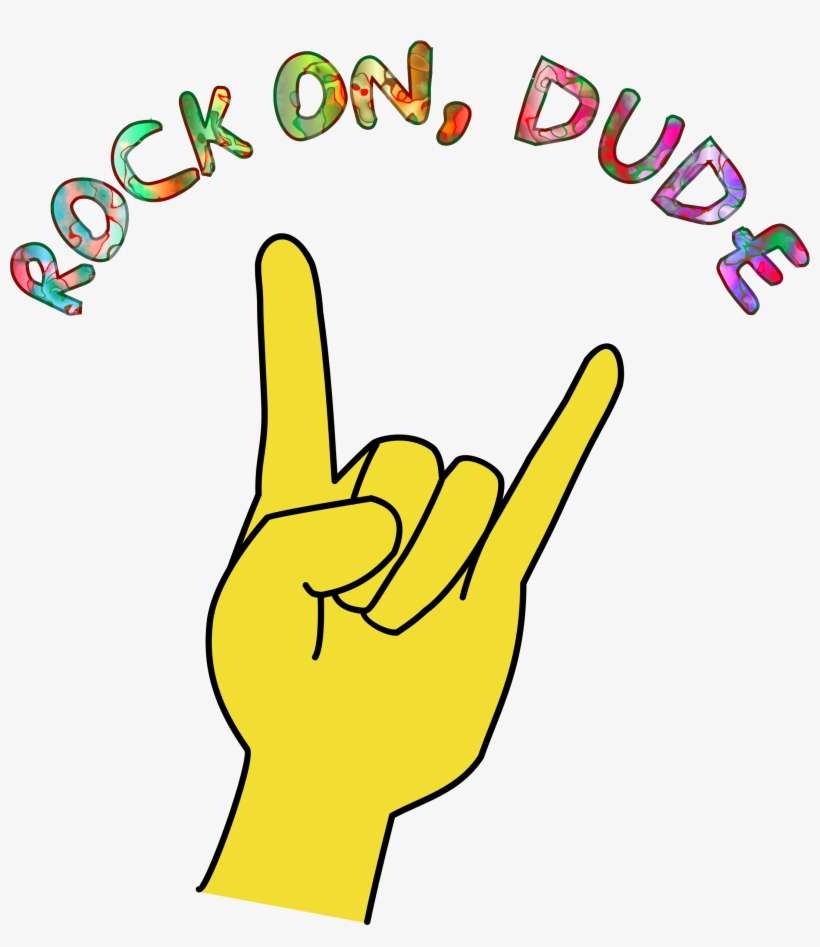Big Image - Clip Art Rock On Hands, transparent png download