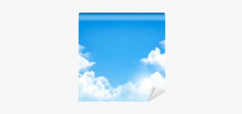 Background With Blue Sky And Clouds - Vector Graphics, transparent png download