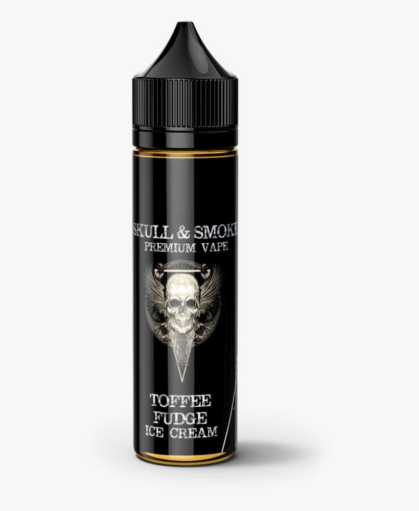 Skull & Smoke Toffee Fudge Ice Cream E-liquid - Electronic Cigarette Aerosol And Liquid, transparent png download