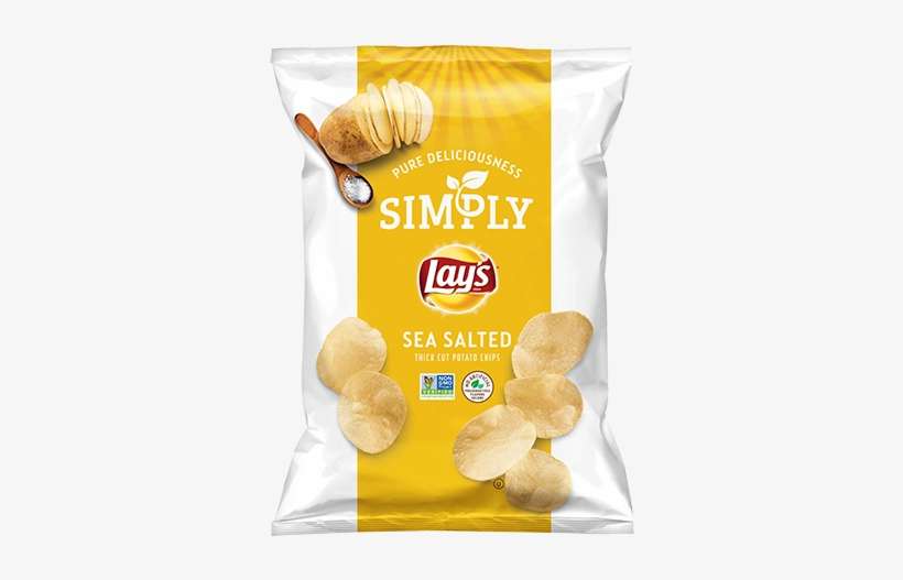 Lays Simply Sea Salt, transparent png download