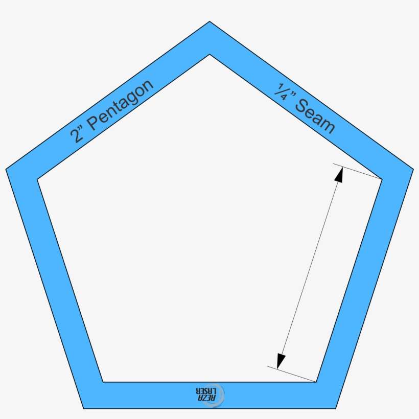 Pentagon 2″ Inch Acrylic Template I Spy With ¼” Seam - Logo, transparent png download
