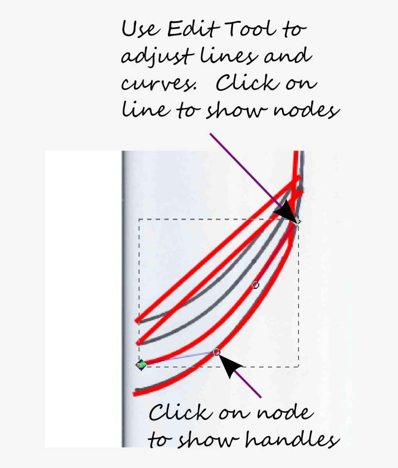 Screen Capture Of Curve Handles - Diagram, transparent png download