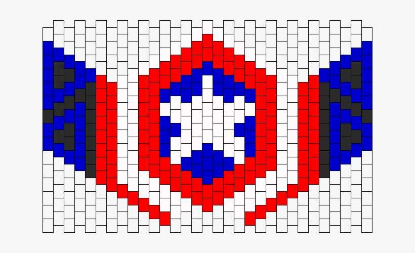 Captain America Mask Bead Pattern - Bead, transparent png download