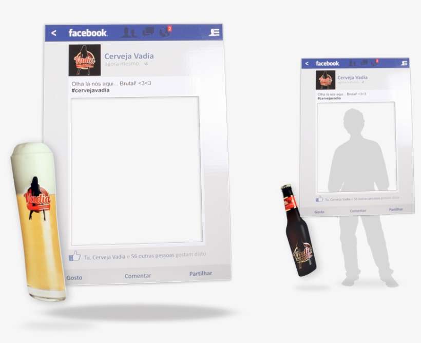 Photoboot Facebook3 - Glass Bottle, transparent png download