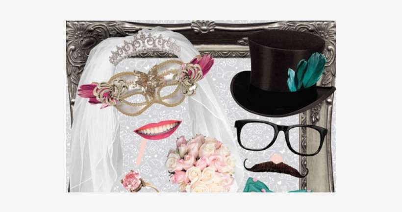 Booth Wedding Dressing Up Prop Set -, transparent png download