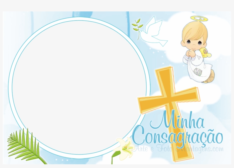 Batizado-anjo - Moldura Foto Batizado Png, transparent png download