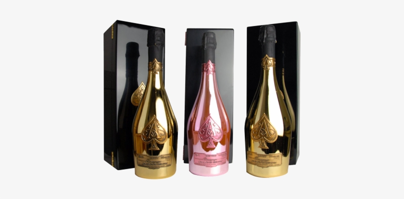 Armand Rose & Gold Bottles Ace Of Spades Ton's Of These - Armand De Brignac Precio, transparent png download