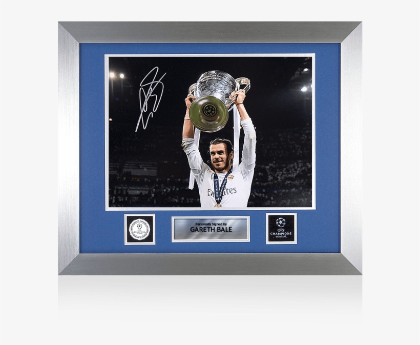 Skip To The End Of The Images Gallery - Gareth Bale Signed Photo - Real Madrid 2016 Uefa Champions, transparent png download