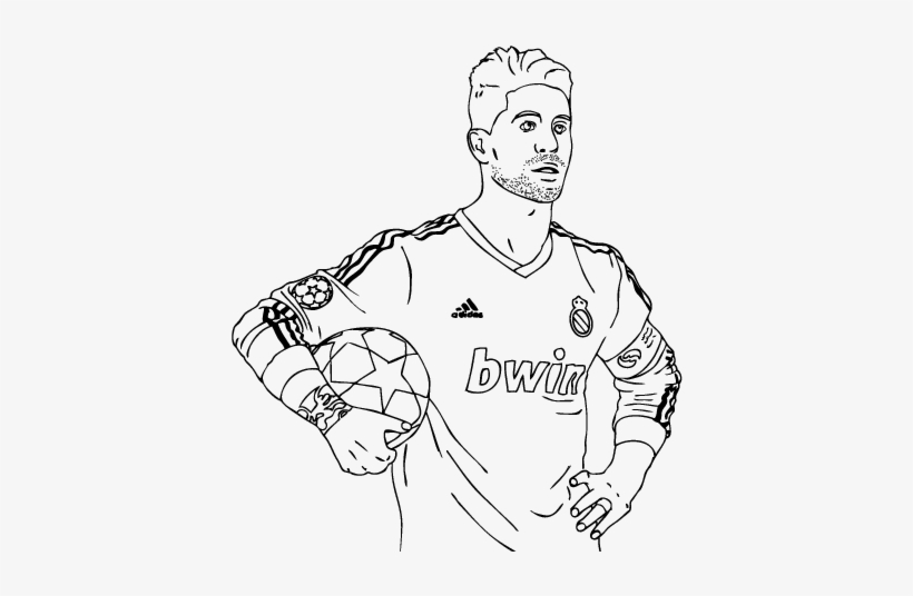 Download Soccer Coloring Pages - Sergio Ramos Para Colorir