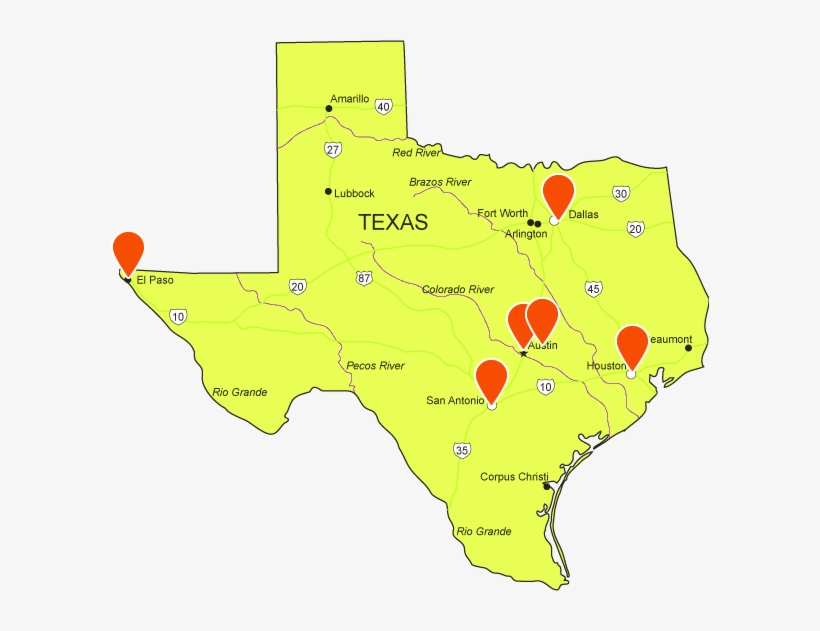 Find A Classroom - White Texas Shape, transparent png download
