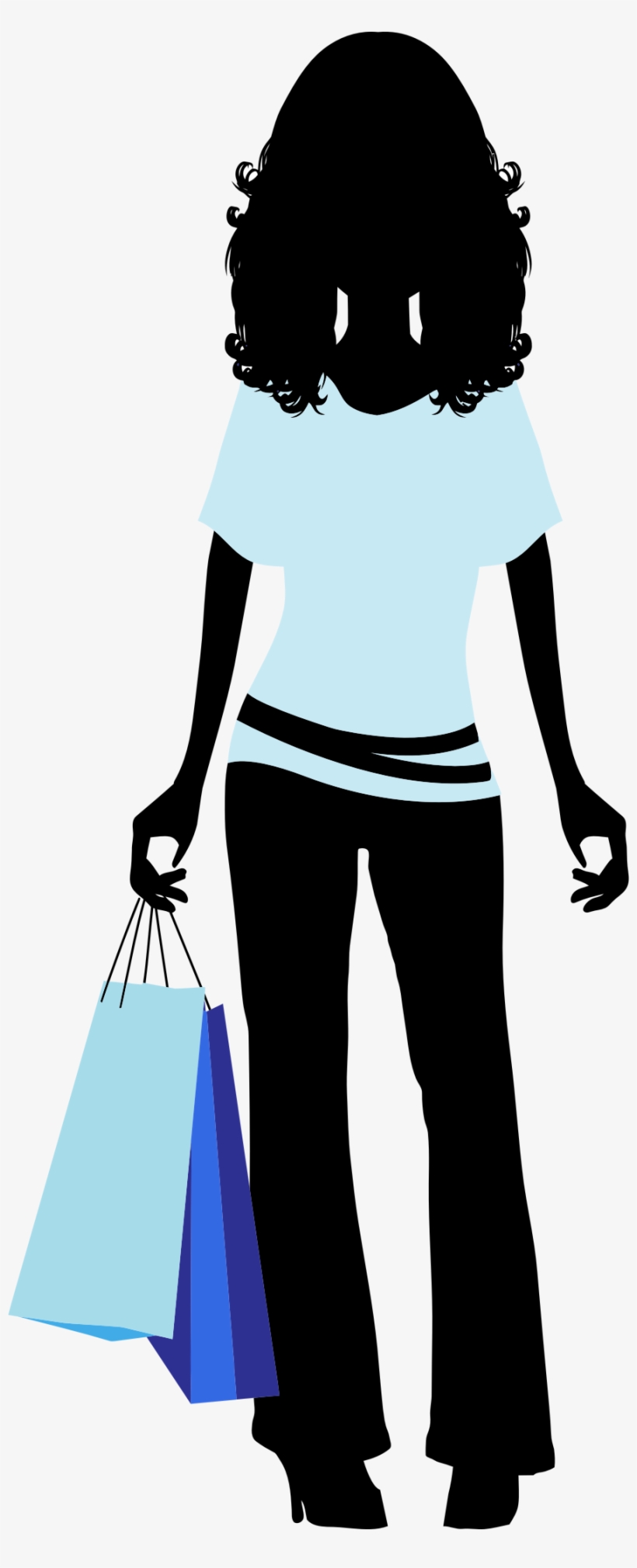 Shopping Silhouette Png - Fashion Shopping Icon Png, transparent png download