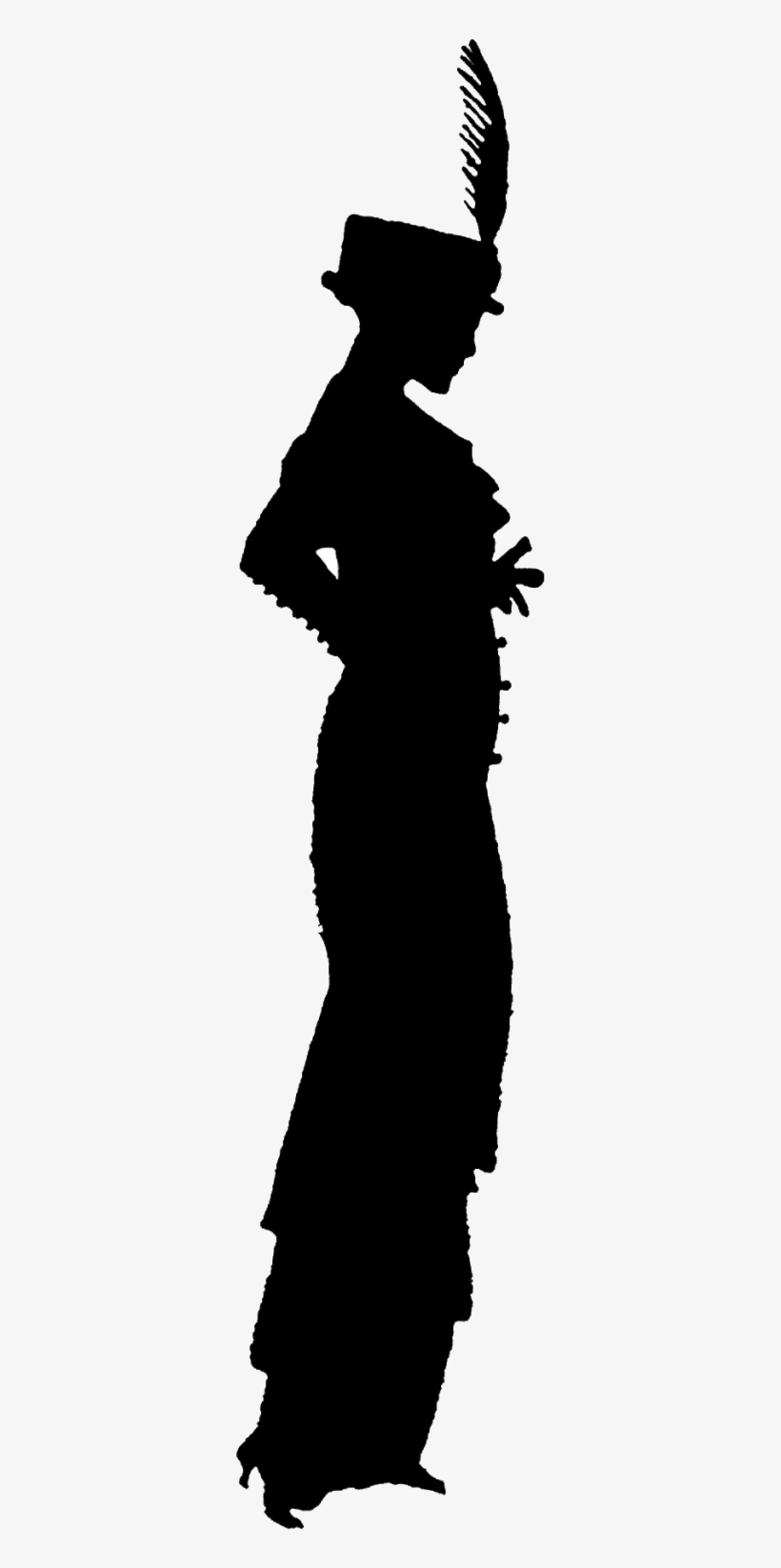 The Above Image Is A Png Format - Art Deco Woman Silhouette, transparent png download