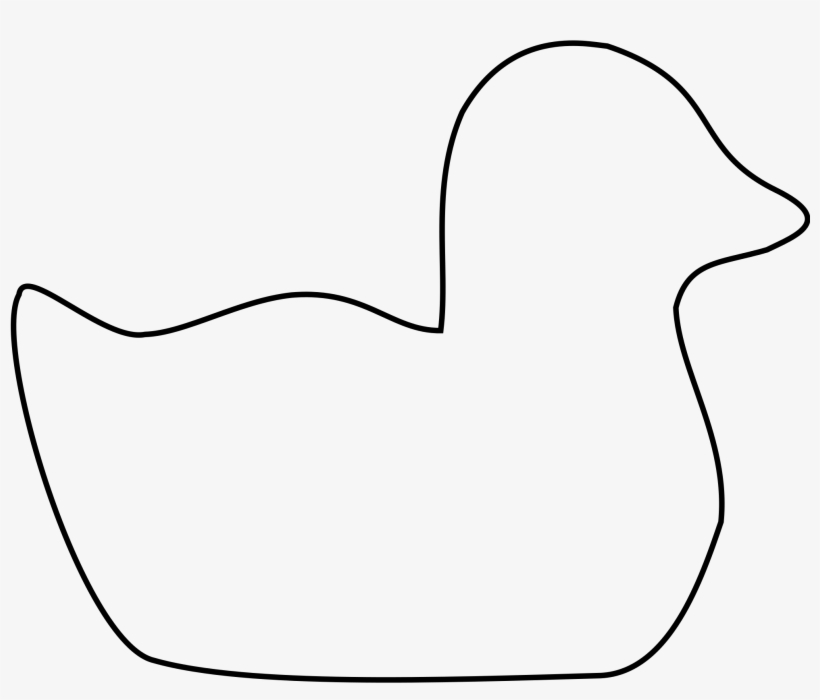 Open - Rubber Duck Silhouette, transparent png download