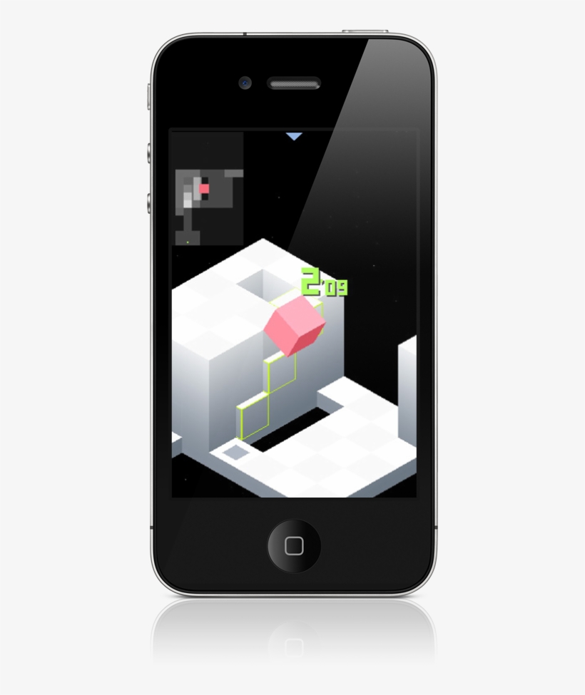 Edge Gameplay Mockup On Vertical Iphone 4 - Smartphone, transparent png download