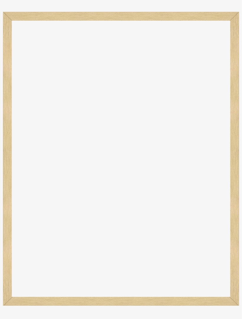 Studio Blonde Wood Frame - Paper, transparent png download