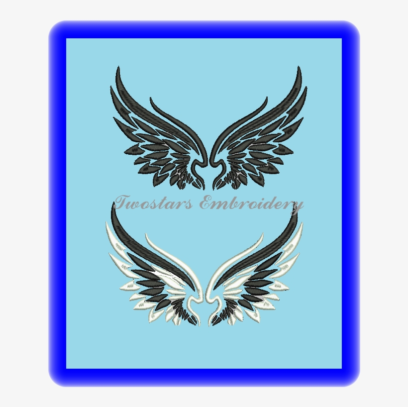 Winges 2 Versions, Fill Line Designs, Digital Embroidery - Eagle, transparent png download