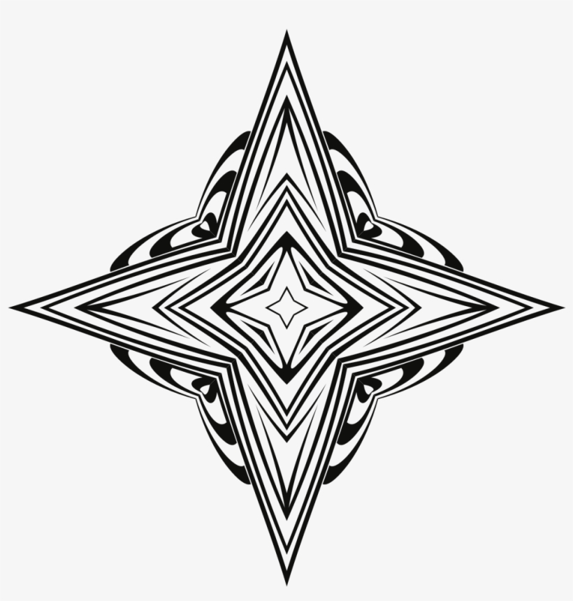 Medium Image - Art Deco Star, transparent png download