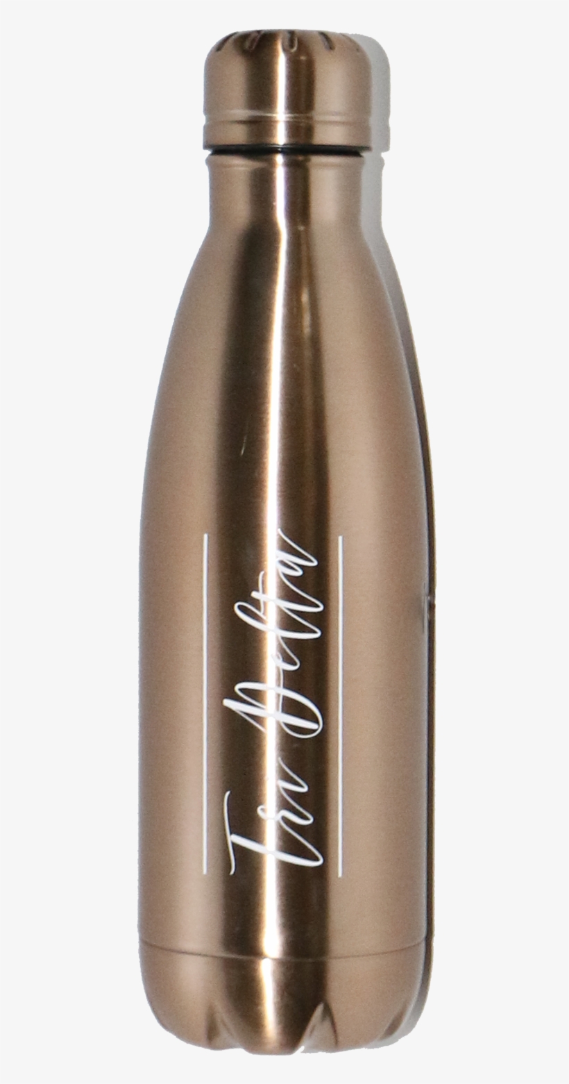 Gold Water Bottle - Water Bottle, transparent png download