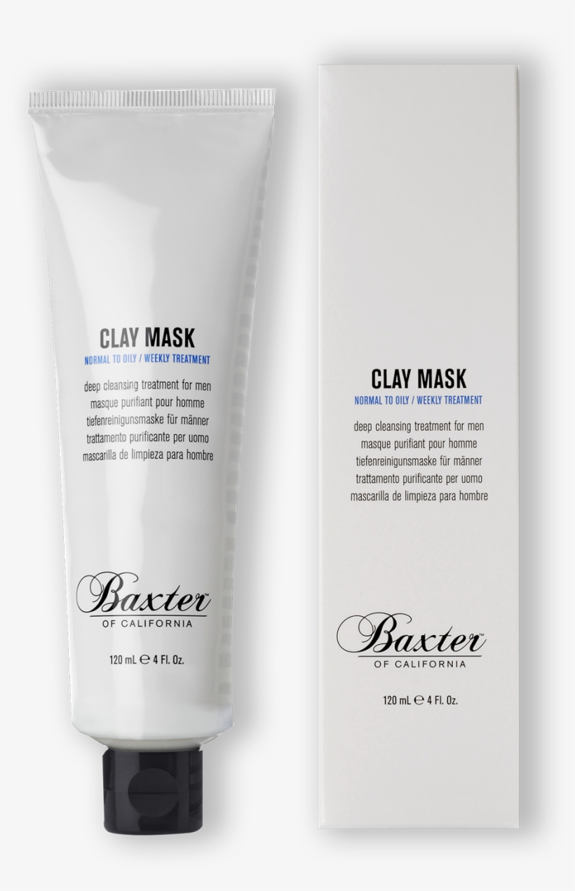 Men's Clay Mask From Baxter Of California - Baxter Of California Clarifying Clay Facial Mask (120ml), transparent png download