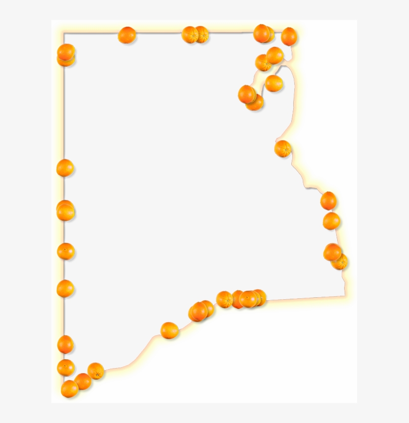 A Map Of Clay With A Yellow-orange Glow Border And - Art, transparent png download