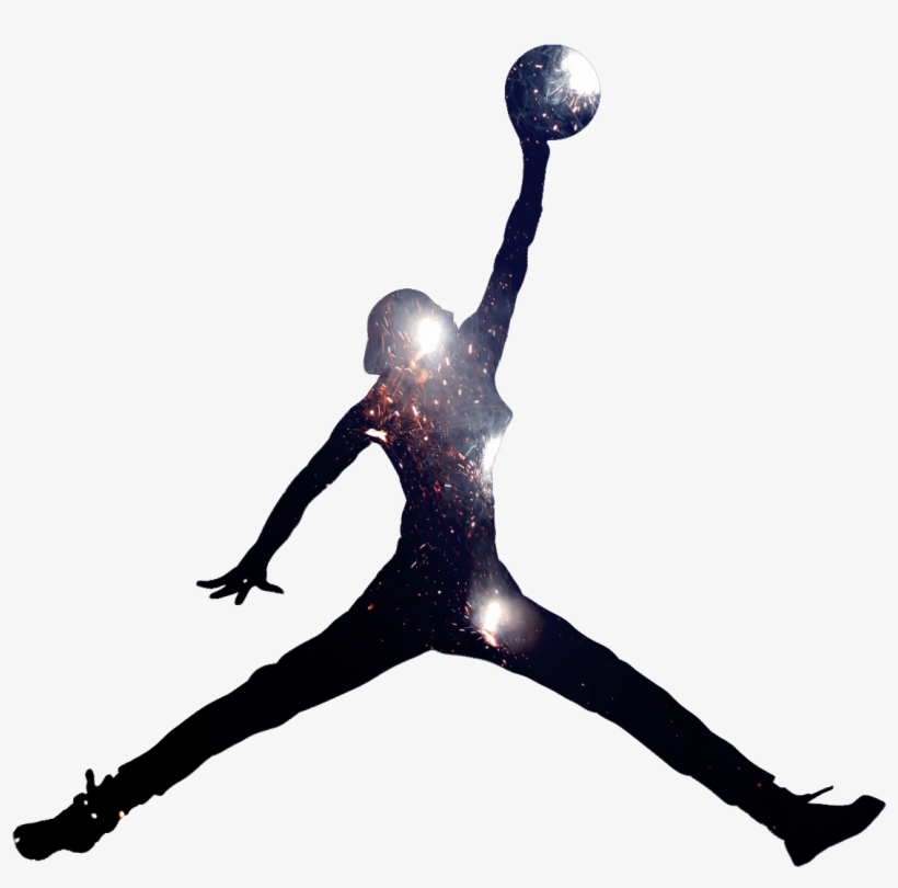 Michael Jordan Logo Png Hd - Jordan Jumpman Logo Vector, transparent png download