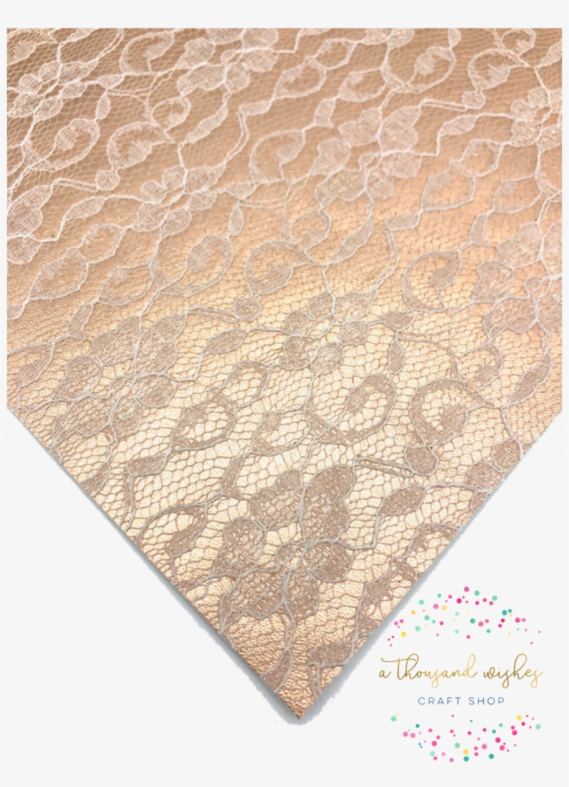 Lace Leatherette - Gold, transparent png download