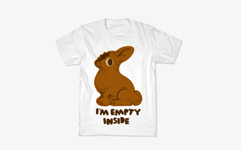 I'm Empty Inside Chocolate Easter Bunny Kids T-shirt - T-shirt, transparent png download