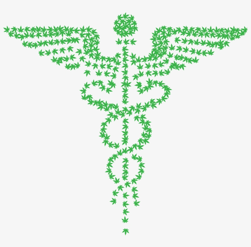 Truly Free Clipart Of A Green Medical Marijuana Pot - Staff Of Hermes, transparent png download