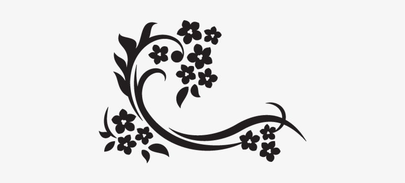 Elegant Floral Wall Decal - Elegant Floral Png, transparent png download