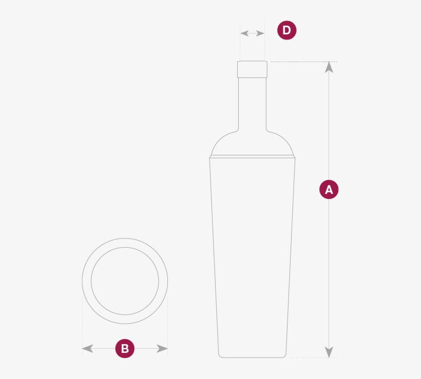 Technical Description - Glass Bottle, transparent png download