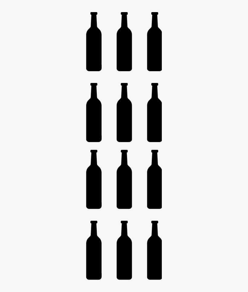 Twelve Wine Bottles - Wine, transparent png download