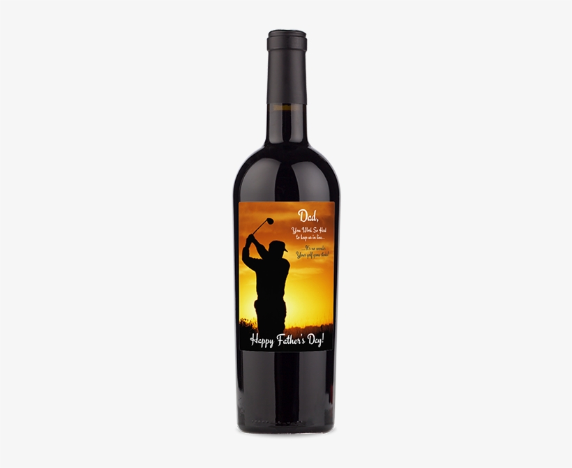 Labeled Red Wine Bottle With Father's Day Quote - Don Valentín Lacrado Casa Bianchi, transparent png download