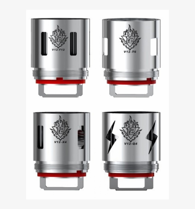 Smok Tfv12 Turbo Engine Replacement Coils - Smok V12 Q4 Coils, transparent png download