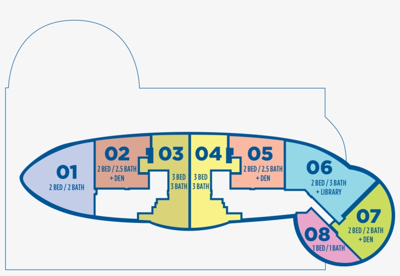 Icon Las Olas Key Plan - Icon Las Olas Apartments, transparent png download