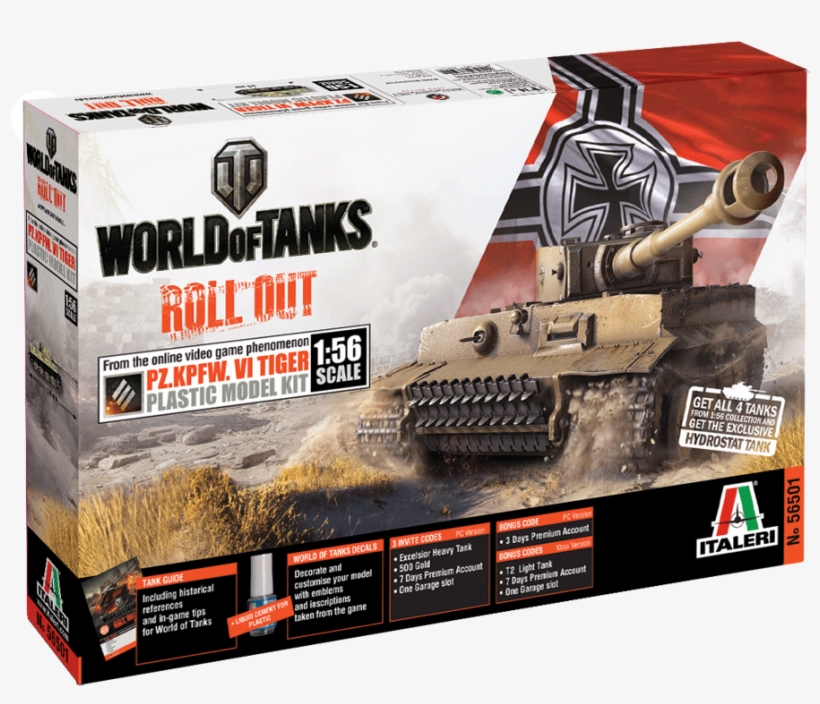 Italeri Model Kits World Of Tanks Roll Out German Tiger World Of
