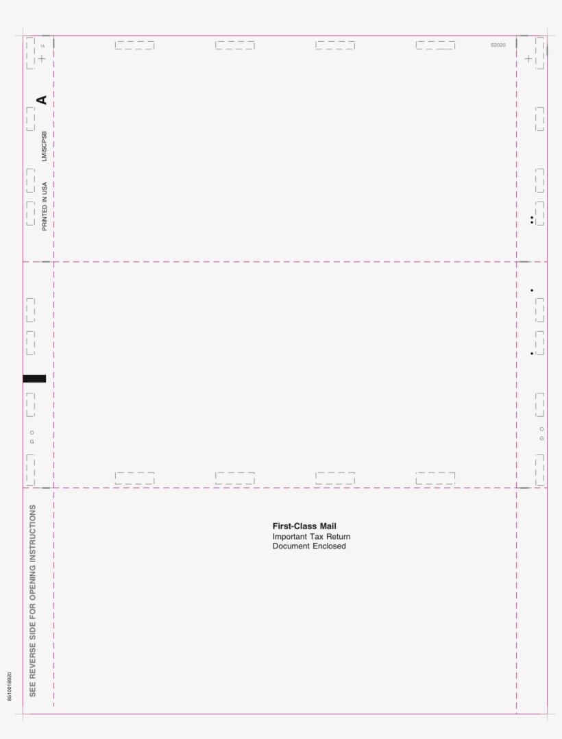 1099 Misc Miscellaneous Blank Face/backer 11" Z Fold - Number, transparent png download