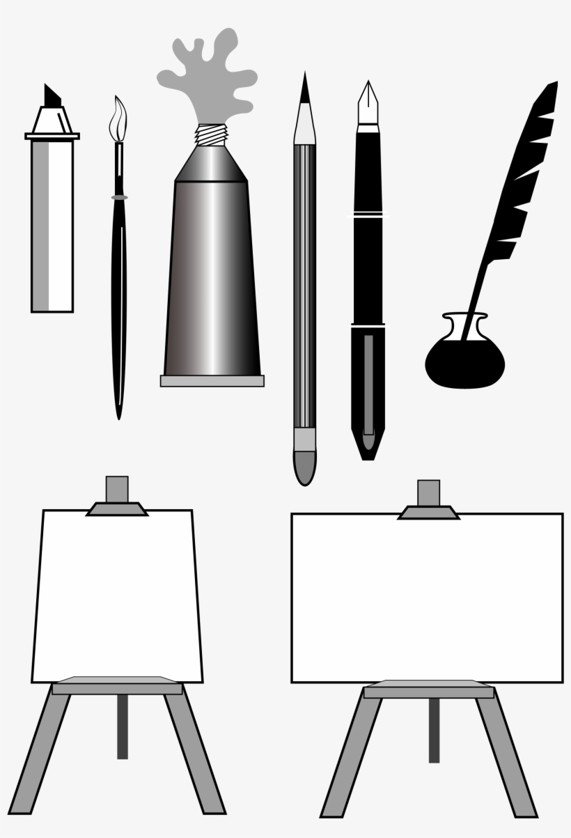 Big Image - Artist Tools Clip Art, transparent png download