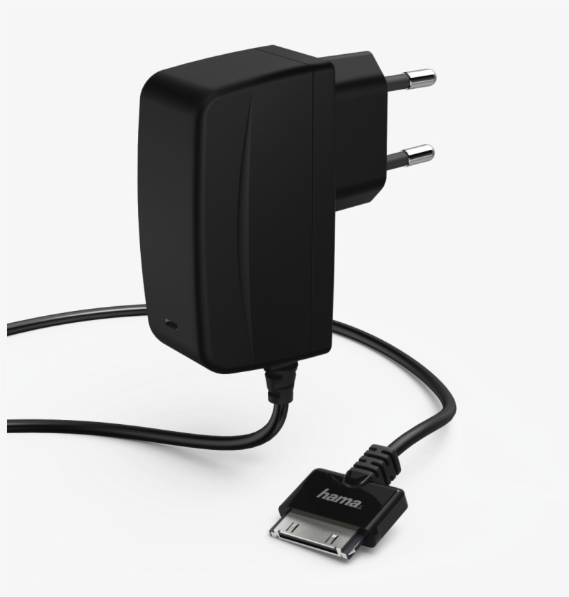 Quick & Travel Charger For Apple Iphone 3g/3g S/4/4s - Hama Ladegerät, 30 Pin, 1 A, Schwarz, transparent png download
