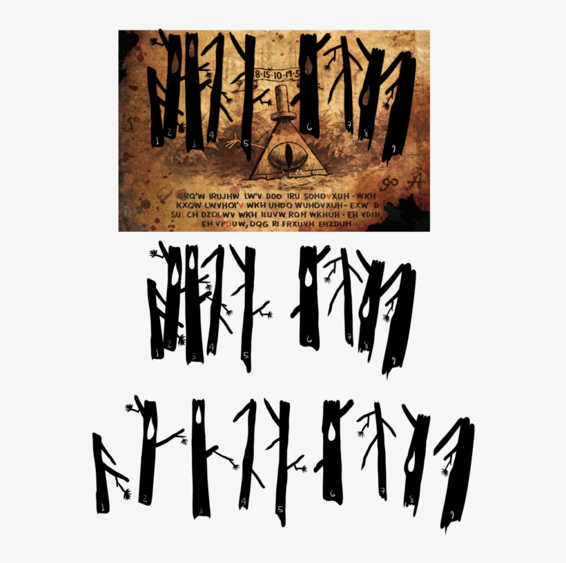 Cipherhunt Trees Cutout Png - Calligraphy, transparent png download
