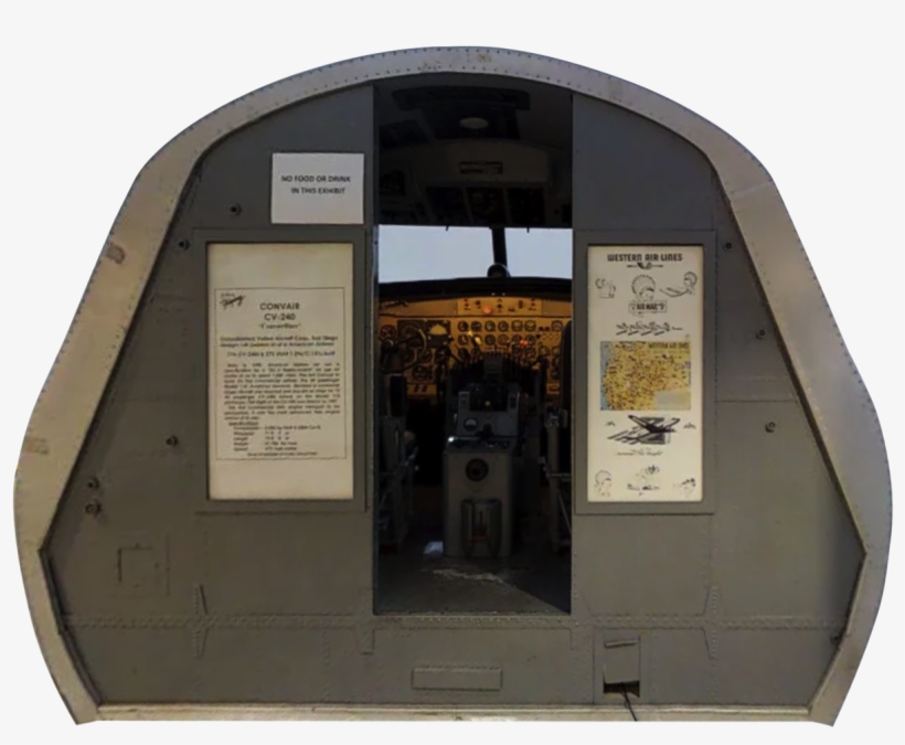 Convair 240 Cockpit - Convair Cv-240 Family, transparent png download