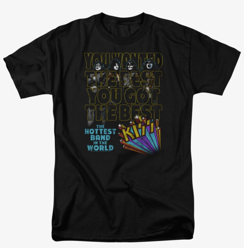 Hottest Band In The World Kiss T-shirt - T-shirt: Star Trek - Deep Space Nine Crew, 3x3in., transparent png download