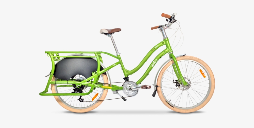 Compact Cargo - Yuba Boda Boda V3 Step-through Bike Green, transparent png download