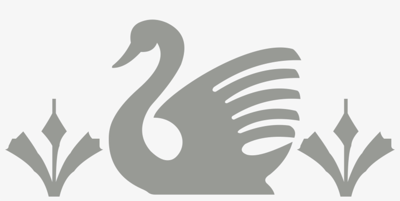 Big Image - Swan Clipart Black And White, transparent png download