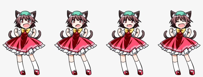Click For Full Sized Image Chen - Touhou Puppet Dance Performance Chen, transparent png download